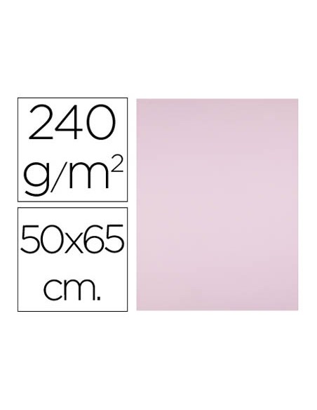 Cartulina liderpapel 50x65 cm 240g/m2 rosa paquete de 25 hojas