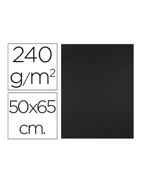 Cartulina liderpapel 50x65 cm 240g/m2 negro...