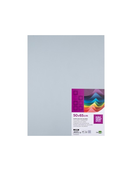 Cartulina liderpapel 50x65 cm 240g/m2 gris...