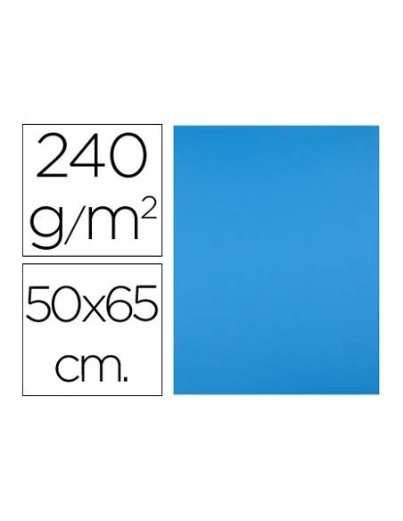 Cartulina liderpapel 50x65 cm 240g/m2 azul...