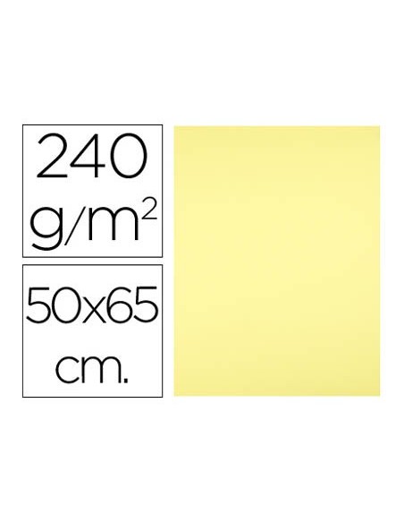 Cartulina liderpapel 50x65 cm 240g/m2 amarillo...