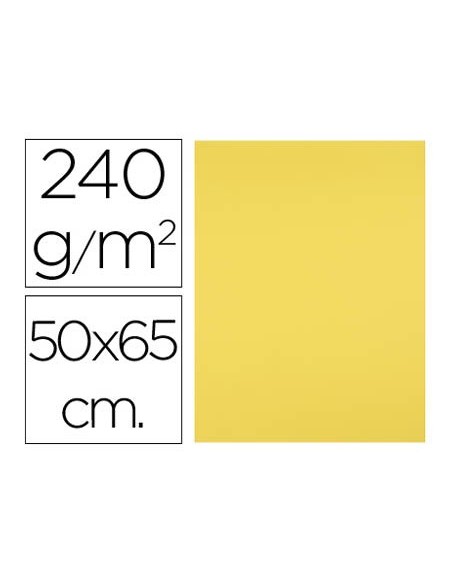 Cartulina liderpapel 50x65 cm 240g/m2 amarillo...