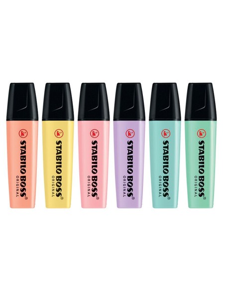 Rotulador stabilo boss pastel fluorescente 70...