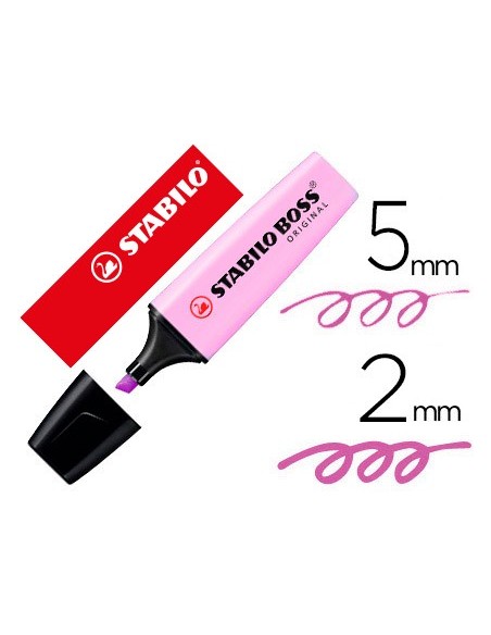Rotulador stabilo boss pastel fluorescente 70...
