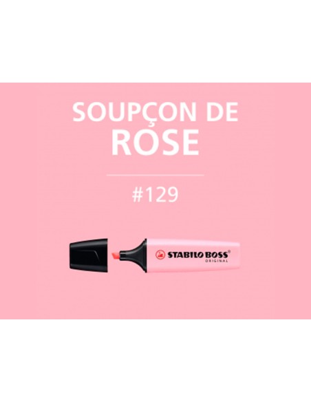 Rotulador stabilo boss pastel fluorescente 70 rubor rosa