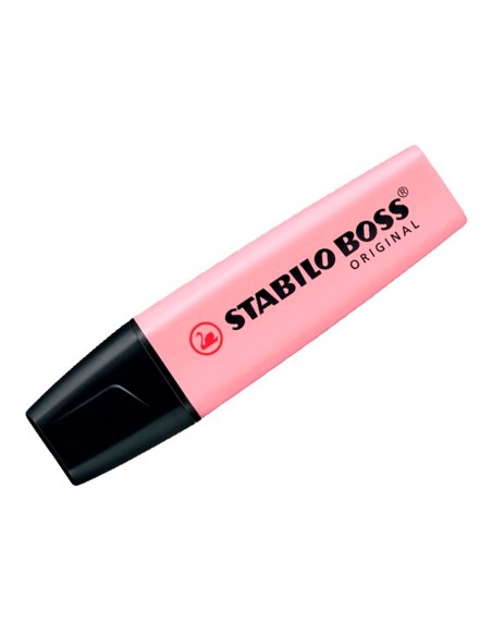 Rotulador stabilo boss pastel fluorescente 70 rubor rosa