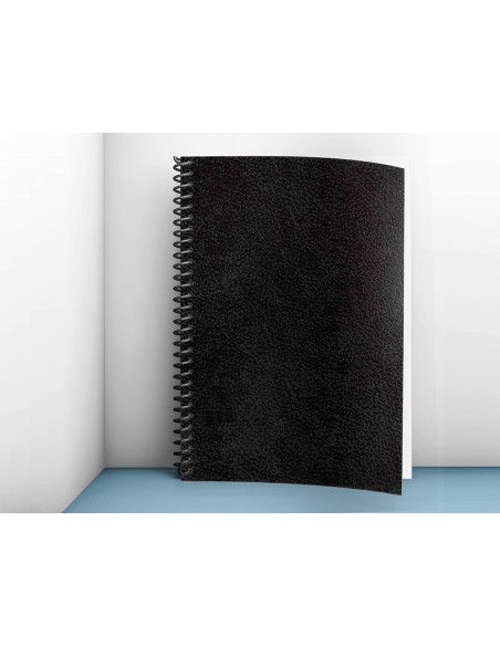 Tapa encuadernacion liderpapel carton a3 1mm negra paquete de 50 unidades