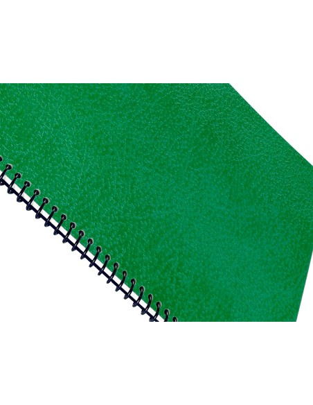 Tapa encuadernacion liderpapel carton a4 1mm verde paquete de 50 unidades
