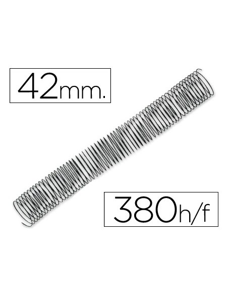 Espiral metalico q-connect 64 5:1 42mm 1,2mm...