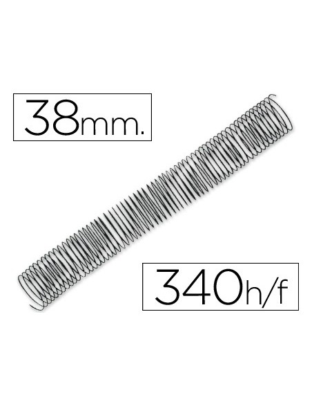 Espiral metalico q-connect 64 5:1 38mm 1,2mm...