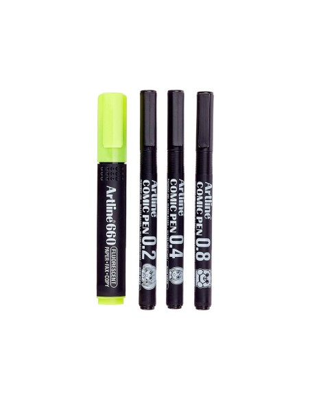 Rotulador artline comic pen calibrado...