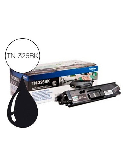 Toner brother tn-326bk hll8250cdn / hll8350cdw alta capacidad negro 4000 pag