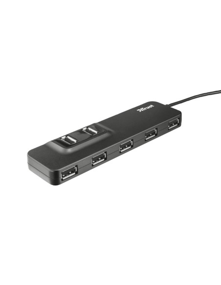 Hub usb 2.0 trust oila 7 puertos incluye adaptador corriente