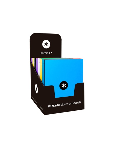 Carpeta antartik a4 forrada 4 anillas 25 mm...
