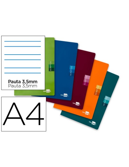 Libreta liderpapel scriptus a4 48 hojas 90g/m2...