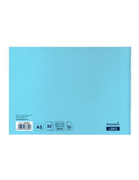 Libreta liderpapel write a5 apaisada 32h 60g/m2...