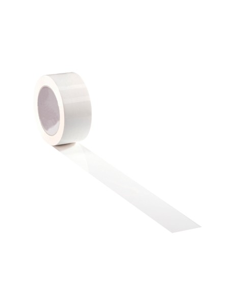 Cinta adhesiva q-connect polipropileno blanca 66 mt x 75 mm para embalaje