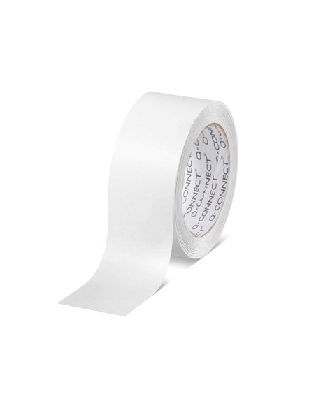 Cinta adhesiva q-connect polipropileno blanca 66 mt x 75 mm para embalaje