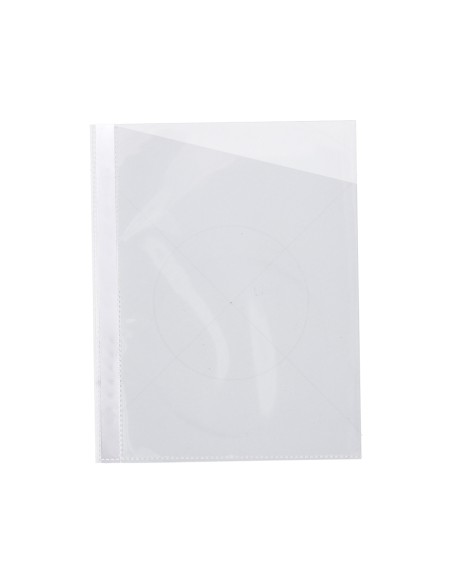 Funda protectora q-connect corte oblicuo 290x195 cristal sin taladros pvc 90mc caja de 100 unidades