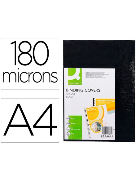 Tapa de encuadernacion q-connect pvc din a4...