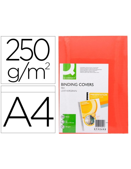 Tapa de encuadernacion q-connect carton din a4...