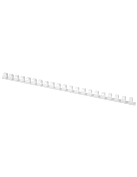 Canutillo q-connect redondo 14 mm plastico blanco capacidad 130 hojas caja de 100 unidades