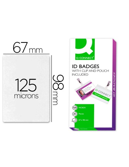 Bolsa de plastificar q-connect 67x98 mm 125 mc...