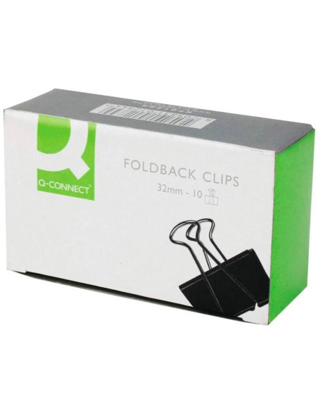 Pinza metalica q-connect reversible n.3 32 mm caja de 10 unidades