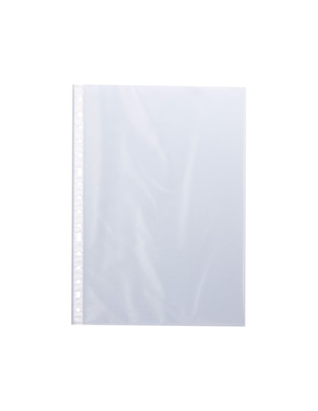 Funda multitaladro q-connect din a4 50 mc cristal bolsa de 100 unidades