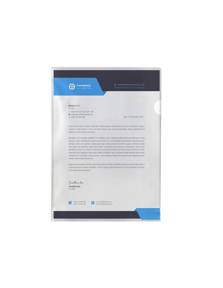 Carpeta dossier uñero plastico q-connect din a4...