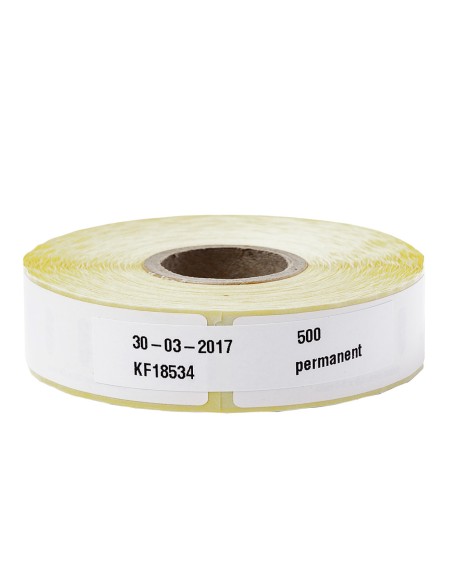 Etiqueta adhesiva removible q-connect kf18534 compatible dymo 11355 tamaño 27,5x51 mm caja con 500 etiquetas