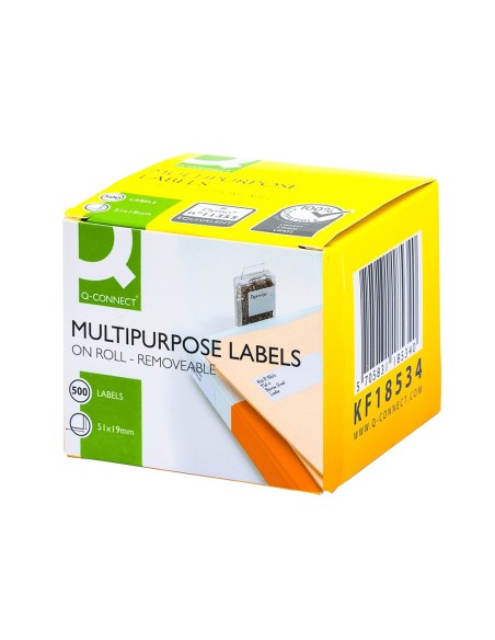 Etiqueta adhesiva removible q-connect kf18534...