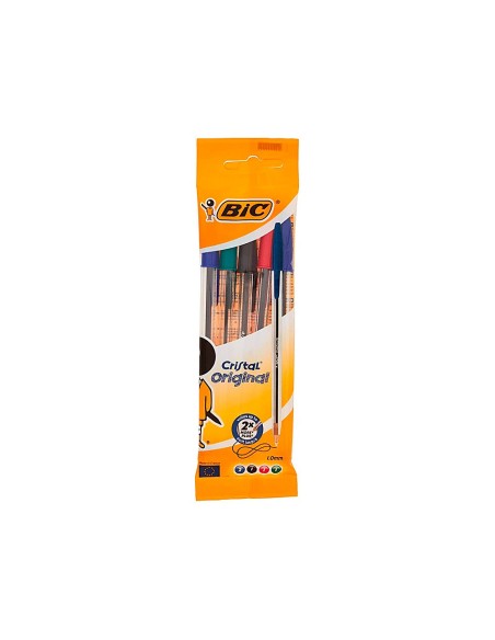 Boligrafo bic cristal original bolsa de 5...