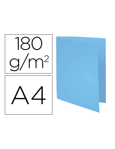 Subcarpeta cartulina reciclada exacompta din a4 azul 170 g/m2
