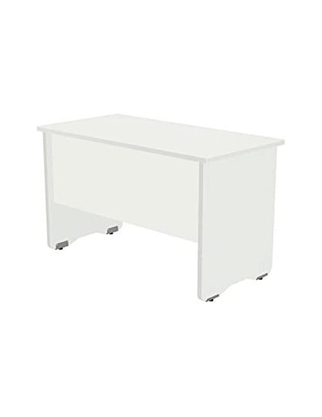 Mesa oficina rocada serie work 200x80 cm acabado aw04 blanco/blanco