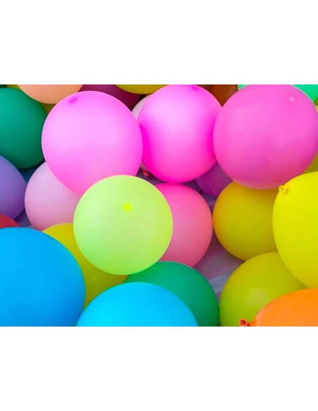 Globo 100% latex biodegradable fluorescente...