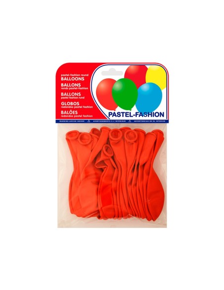 Globo 100% latex biodegradable pastel rojo...