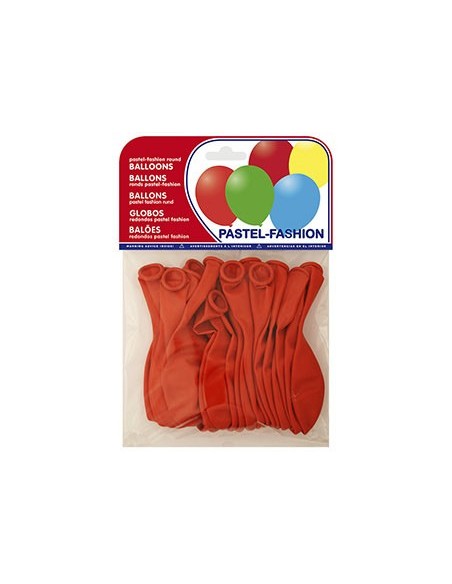 Globo 100% latex biodegradable pastel rojo...
