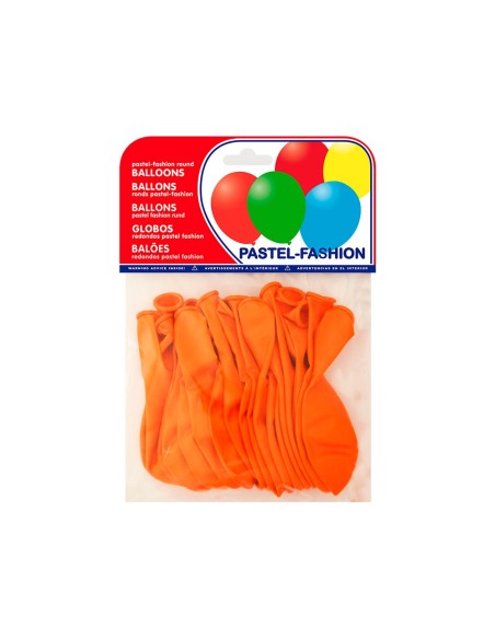 Globo 100% latex biodegradable pastel naranja...