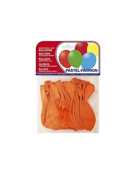 Globo 100% latex biodegradable pastel naranja...