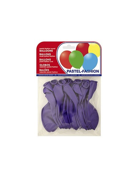 Globo 100% latex biodegradable pastel lila...
