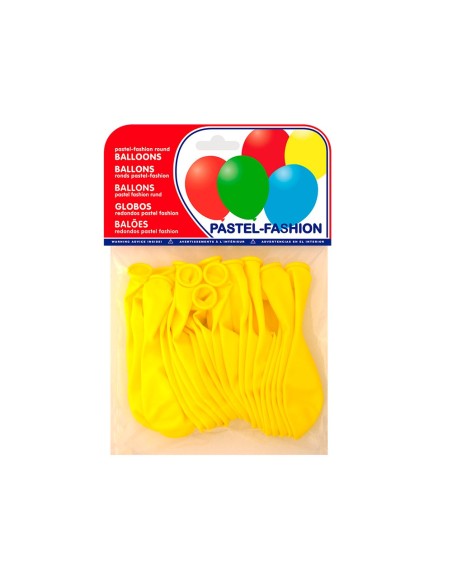 Globo 100% latex biodegradable pastel amarillo...