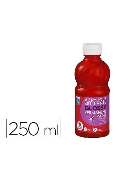Pintura acrilica l&b brillo rojo primario bote...