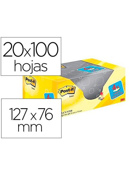 Bloc de notas adhesivas quita y pon post-it...