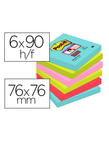 Bloc de notas adhesivas quita y pon post-it...