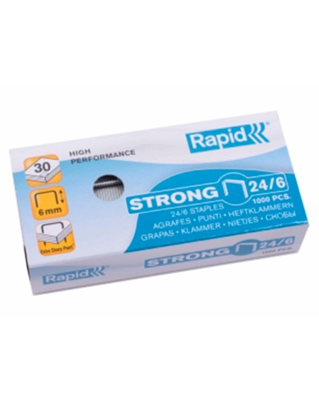 Grapas rapid nº 24/6 strong galvanizadas caja...