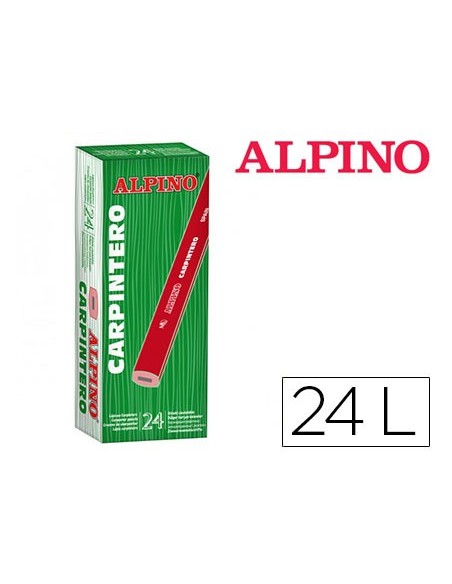 Lapices alpino carpintero caja de 24 unidades