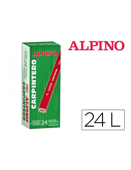 Lapices alpino carpintero caja de 24 unidades