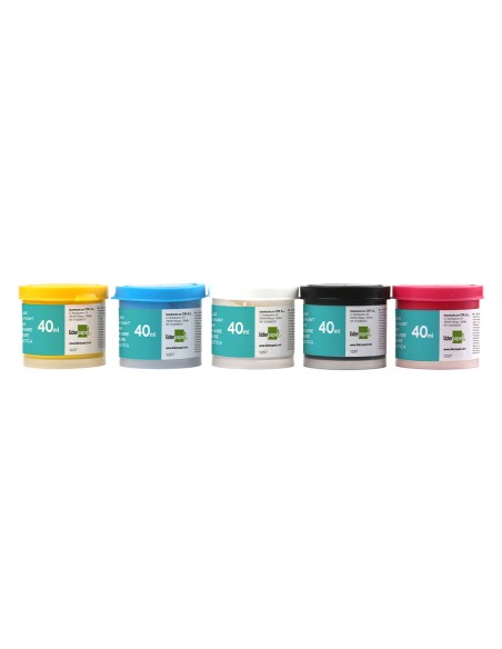 Tempera liderpapel escolar 40 ml caja 5 colores surtidos + pincel