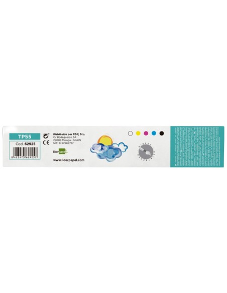 Tempera liderpapel escolar 40 ml caja 5 colores...